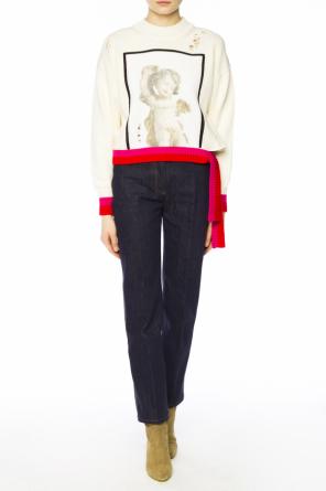 Cropped sweater with holes, zdjęcie 2 Cropped sweater with holes od Golden Goose